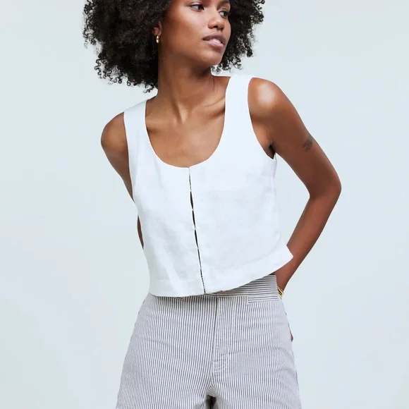 NWT Madewell The Emmett Short: Welt Pocket Edition Smoky Grape Stripe Size 24 - Picture 2 of 11